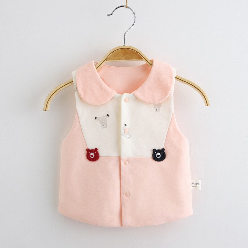 Primavera outono bebê recém-nascido meninos meninas roupas de algodão quente colete outerwear pano para o bebê infantil 1st roupas aniversário colete casacos