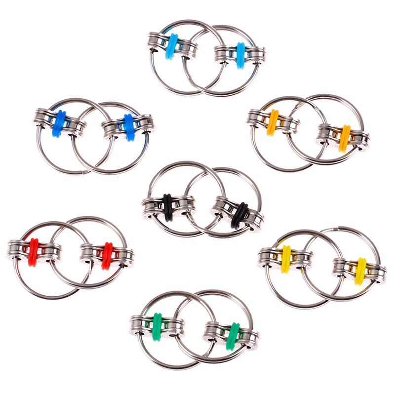 Toy Hand Spinner Key Ring Sensory Toys Stress Relieve Mood