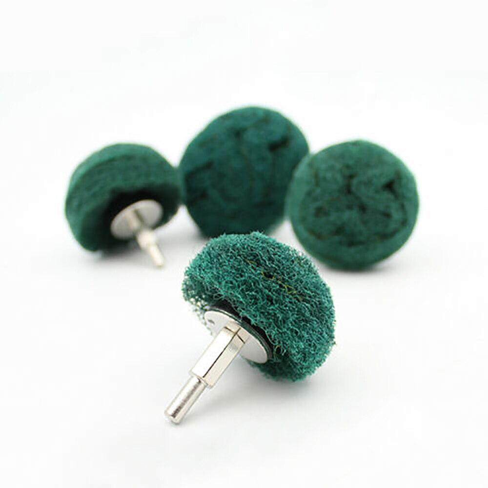 1PCS 50mm-100mm Dome Scotch Brite Flap Wheel Sanding Abrasive Mop 6mm Shank for Drill