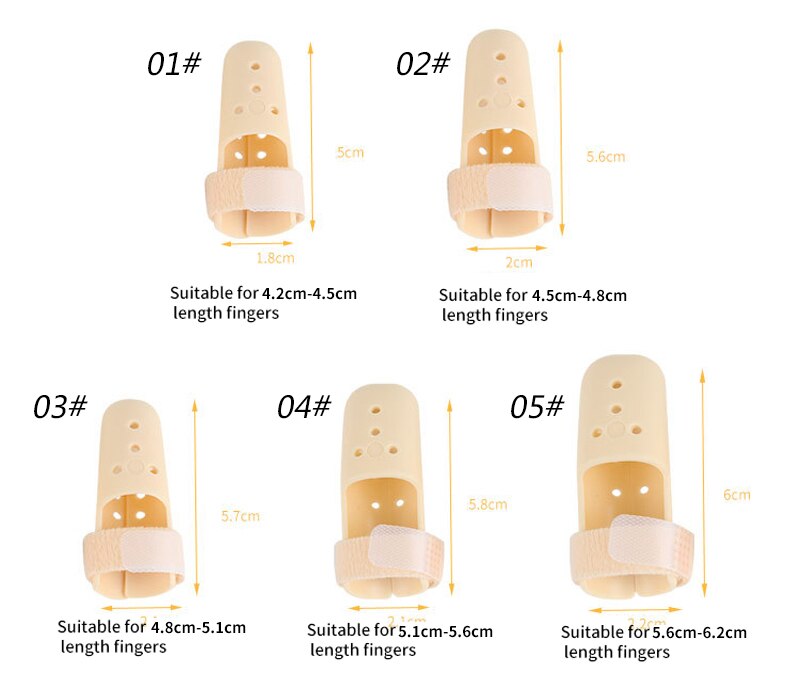 1/2/5Pcs Convenient Adjustable Finger Joint Support Orthosis Finger Fixed Splint Orthodontic Device Protector Finger Care Tool
