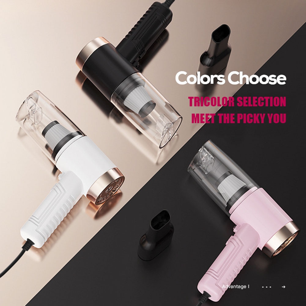 Aspirador de pó portátil, aspirador de pó de sucção, portátil, molhado/seco, para carro, casa, animais de estimação, com lanterna led perfume do carro