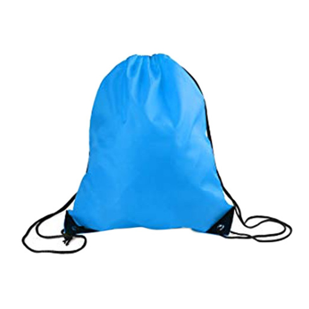 6 Pieces Drawstring Back Pack Cinch Sack Gym Tote Bag School Sport Shoe Bag #D10