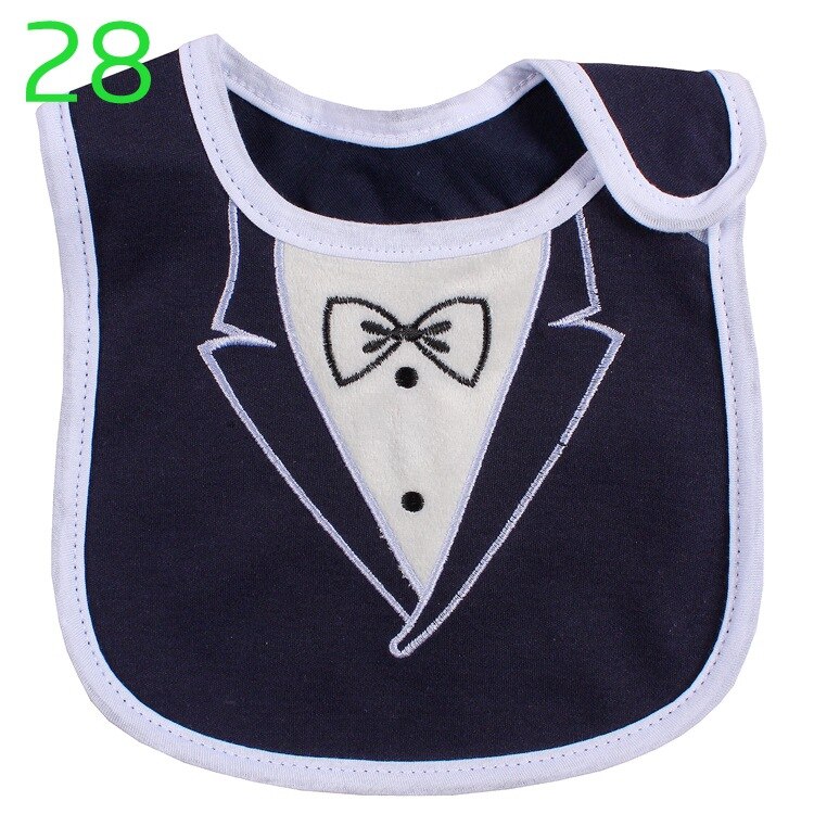 Pechera bordada de algodón para bebé, babero multicolor de dibujos animados para alimentación de bebé, resistente al agua, material para bebé, bufanda para infante: 4