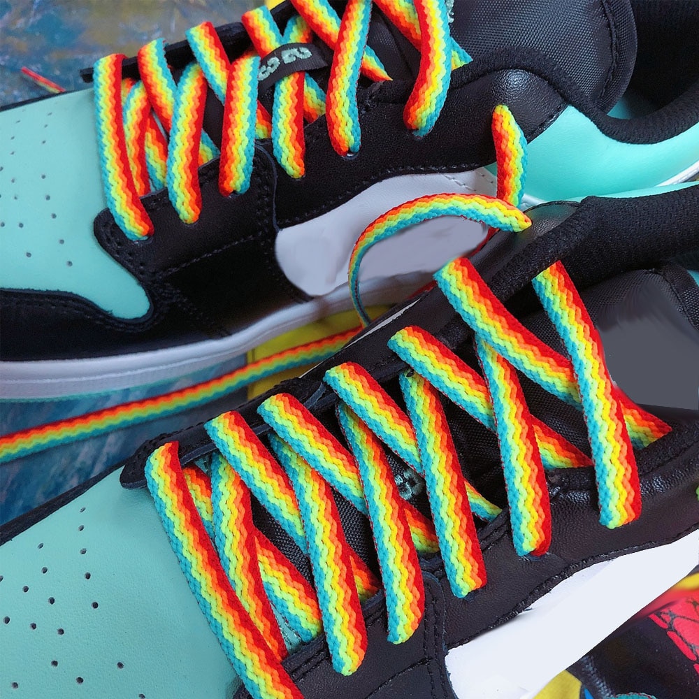 Regenboog Sneaker Schoenen Schoenveters Casual Schoenveters Schoen Accessoires Schoenen Schoenveters Touw Klassieke Sport Unisex