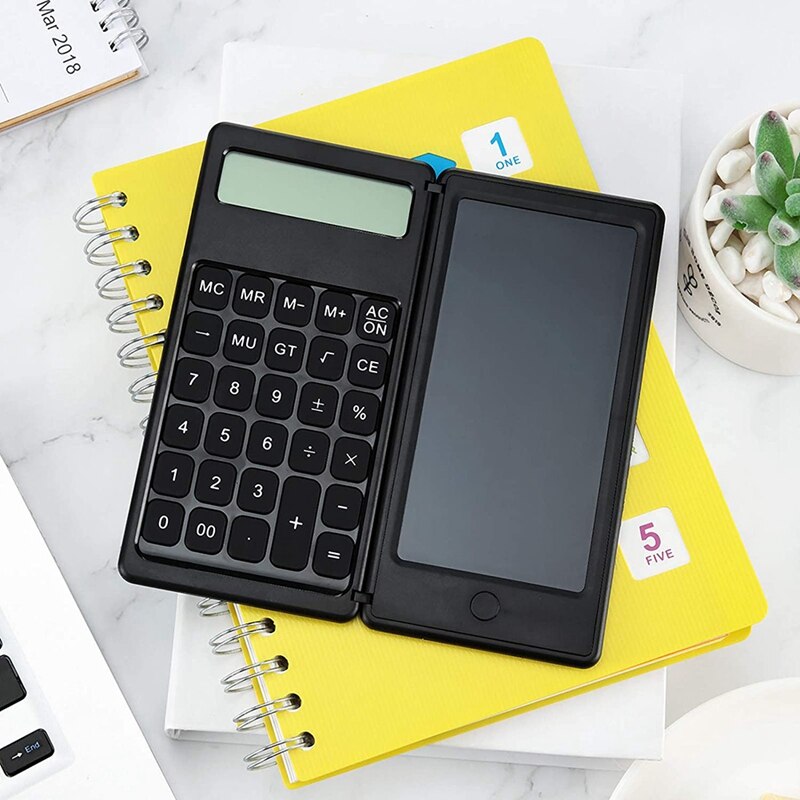 Calculator with 6Inch LCD Writing Tablet Standard Function Desktop Calculator Basic Calculator,12 Digit Desk Calculator