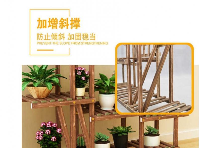 Support en bois pour plantes et bonsaï, étagère de présentation pour bonsaï chinois, fenêtre intégrée, support de Pot HWC