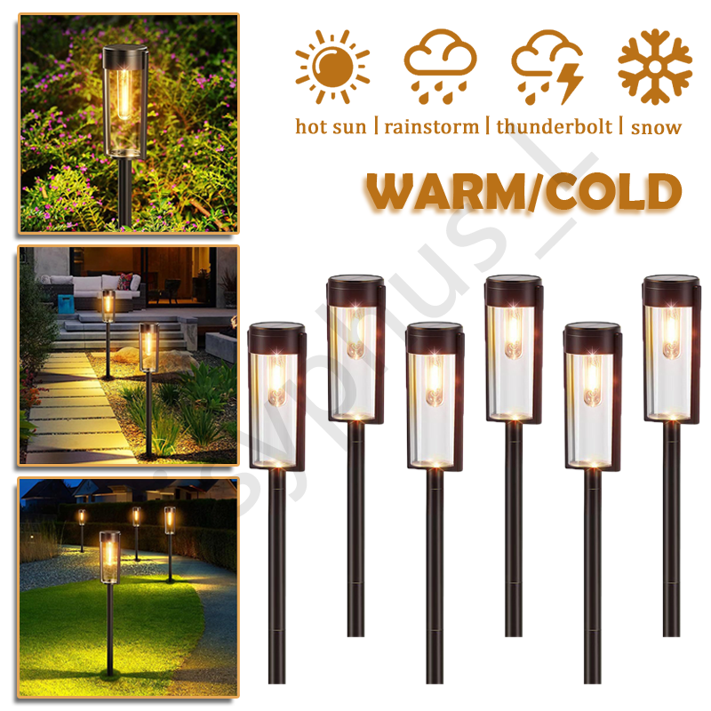 LED Solar Pathway Lichter Outdoor Garten Lampe Wasserdicht Landschaft Lichter Lichter Gehweg Auffahrt Rasen Terrasse Garten Dekor