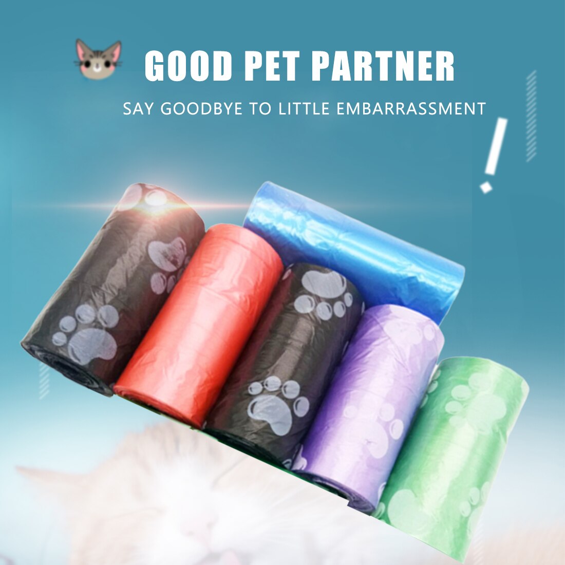 Biodegradable Garbage Bags Degradable Pet Waste Poop Bags Garbage Bags Vest Style Storage