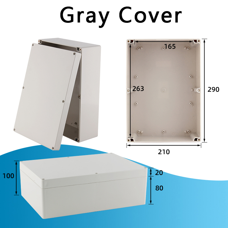 IP67 Waterproof Junction Box F Series Plastic Outdoor ABS Sealed Wiring Junction Enclosure for Electrical Instrument Project: 4XL / SKY BLUE