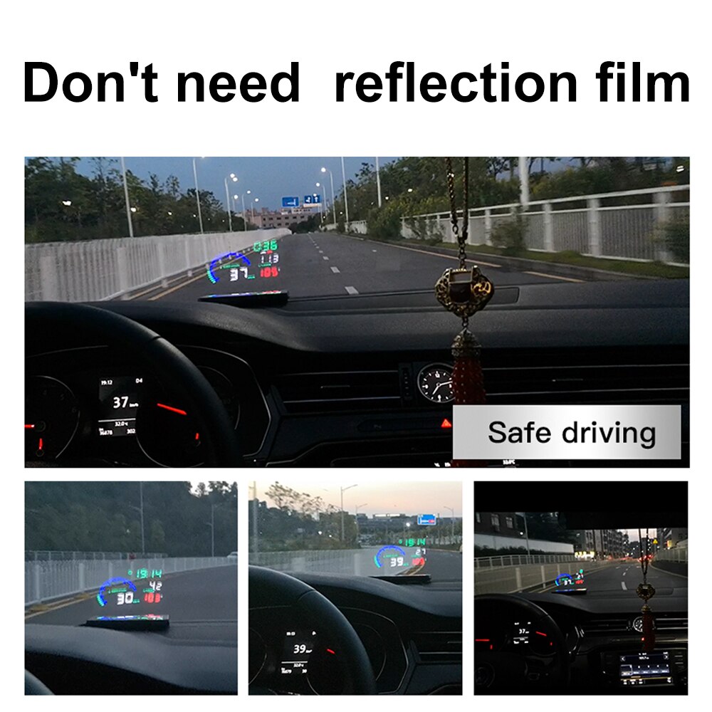 OBD2 Head Up Display HUD L8 Car Electronics OBD2 Display Gauge For Car Speedometer For Windshield Projector A8 OBD2 Clean DTCS