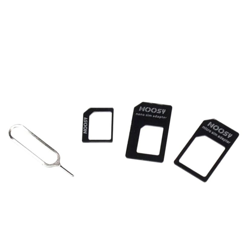 4 in 1 converteren voor nano-simkaart naar micro-/standaardadapter, micro-sim naar standaard W3JD
