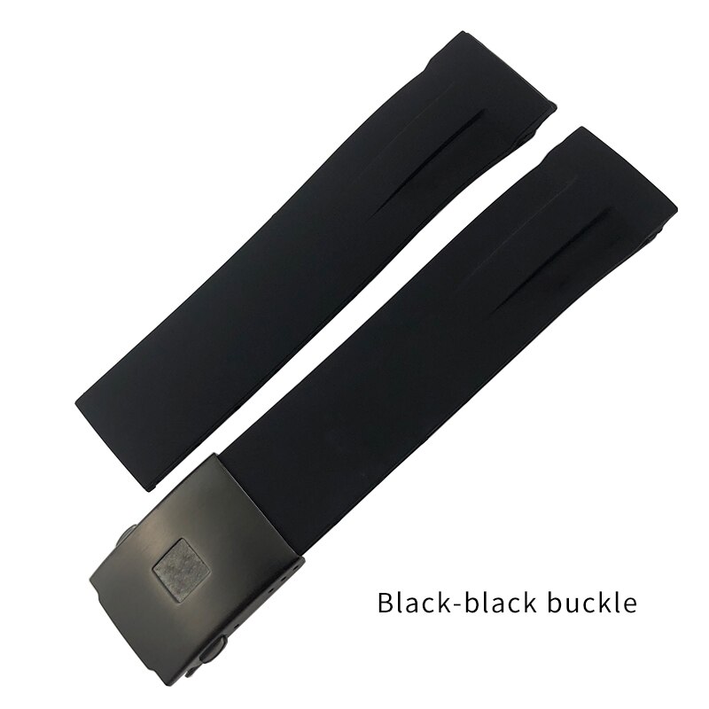 21mm gummi silikone urrem sort hvid orange vandtætte sportsurremme til tissot  t048 t- race t-sports armbånd: Sort sort