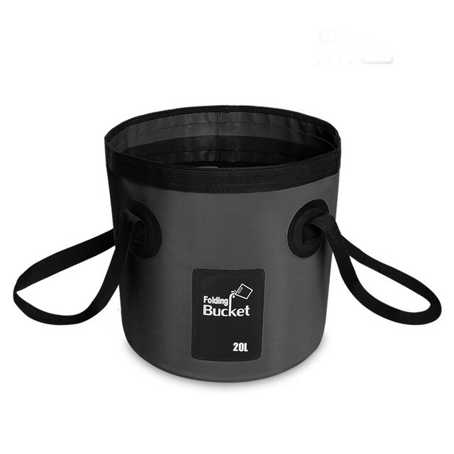 Bolsa De Agua 12 L 20 L Portátil Ondoordringbare Cubo Plegable Recipiente Para Almacenamiento De Agua Bolsas De Transporte Para pesc: black 20L