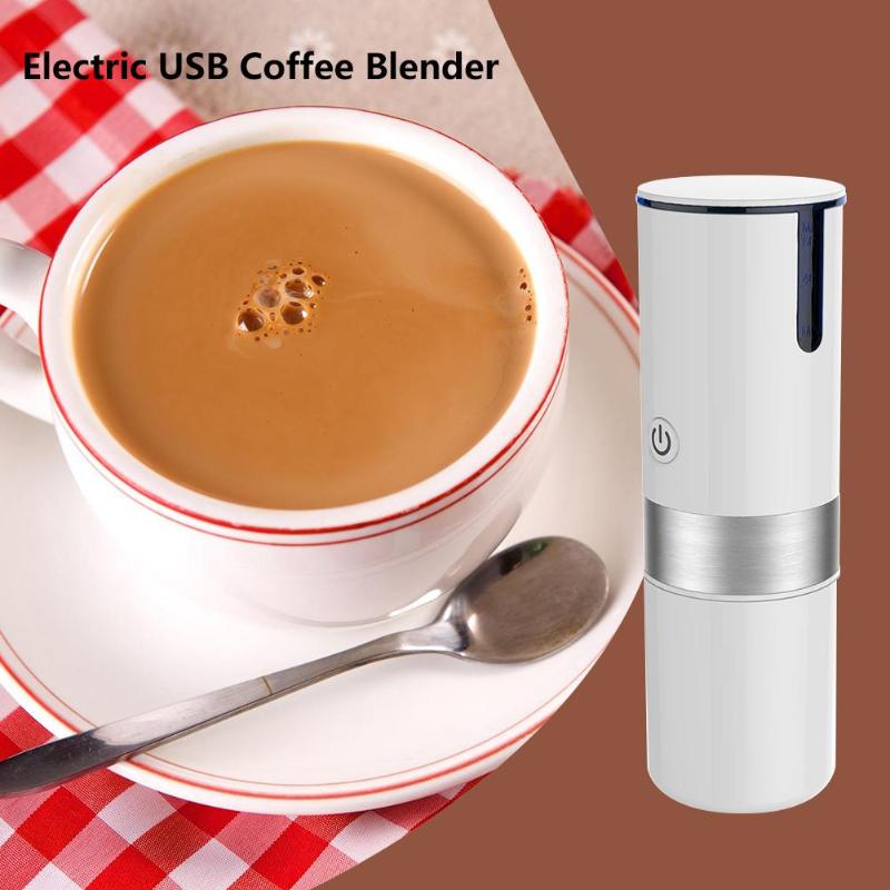 Bärbar usb elektrisk kaffebryggare automatisk kaffemaskin inbyggd filterkopp för hemresor snabb dropp kaffe usb laddning