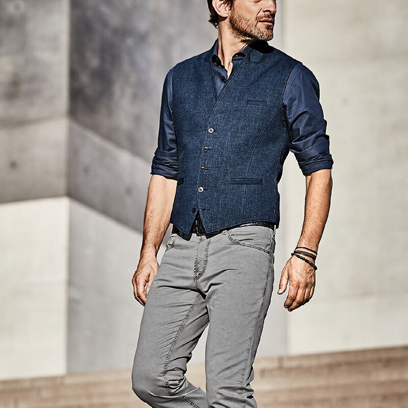 Gilet de costume Vintage pour hommes, Gilet de de au cintré, collection