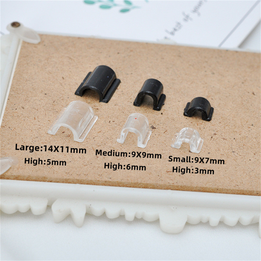 100 stks C-vormige Haar Ring Gesp Band Basis Connector Voor DIY Rubber Elastische Scrunchies Sieraden Maken Benodigdheden Accessoires Onderdelen