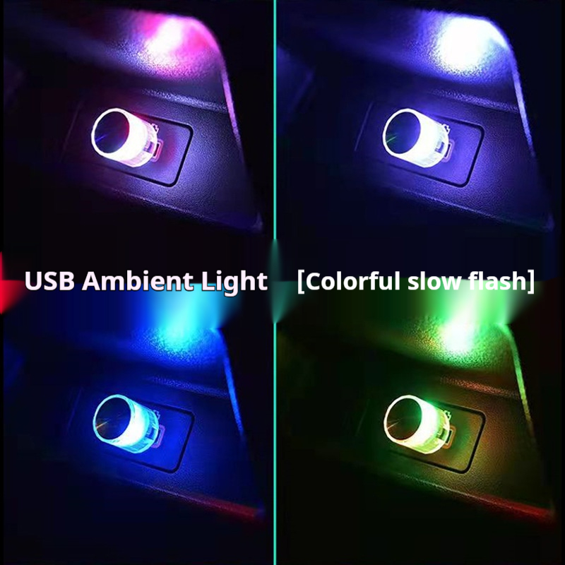 Auto-interieur Ambient Sfeerlicht LED-verlichting Auto Leeslamp Decoraties Decoratieve USB Plug en Play Sfeerlamp: Cold White
