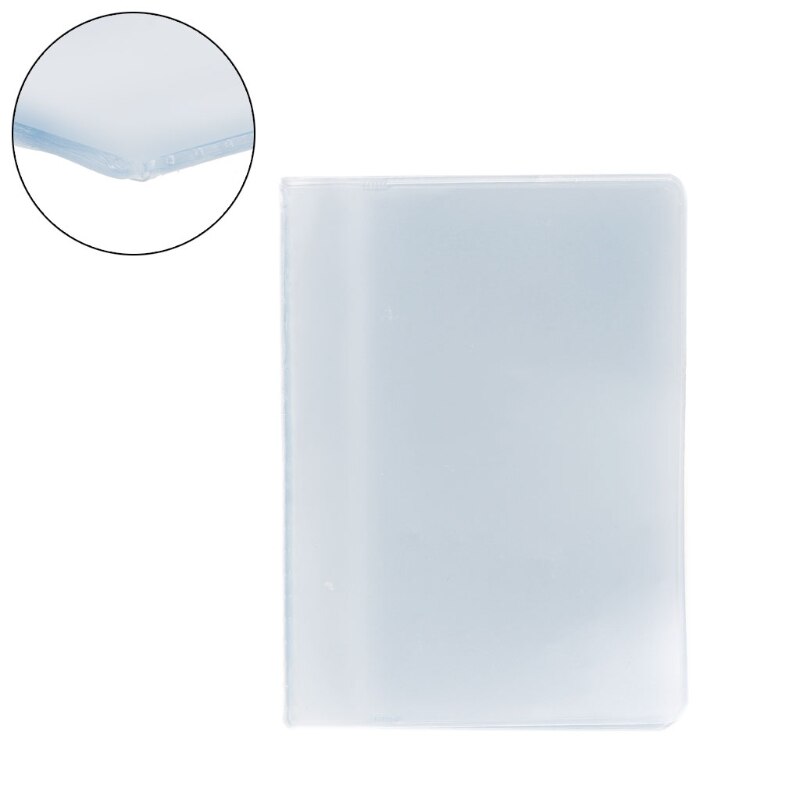 Pochette transparente en plastique PVC pour porte-cartes de crédit et d&#39;identité, pochette de rangement solide pour carte de visite à 10 fentes: 2