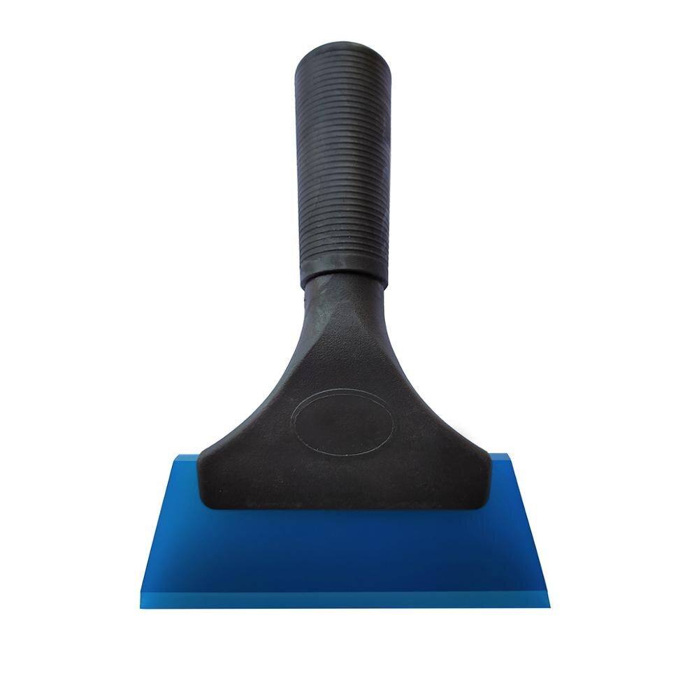 Auto Magic Handle Car Ice Scraper Snow Shovel Window Kitchen Bathroom Water Wiper Cleaning Tool Vinyl Wrap Tint Squeegee B69: blue