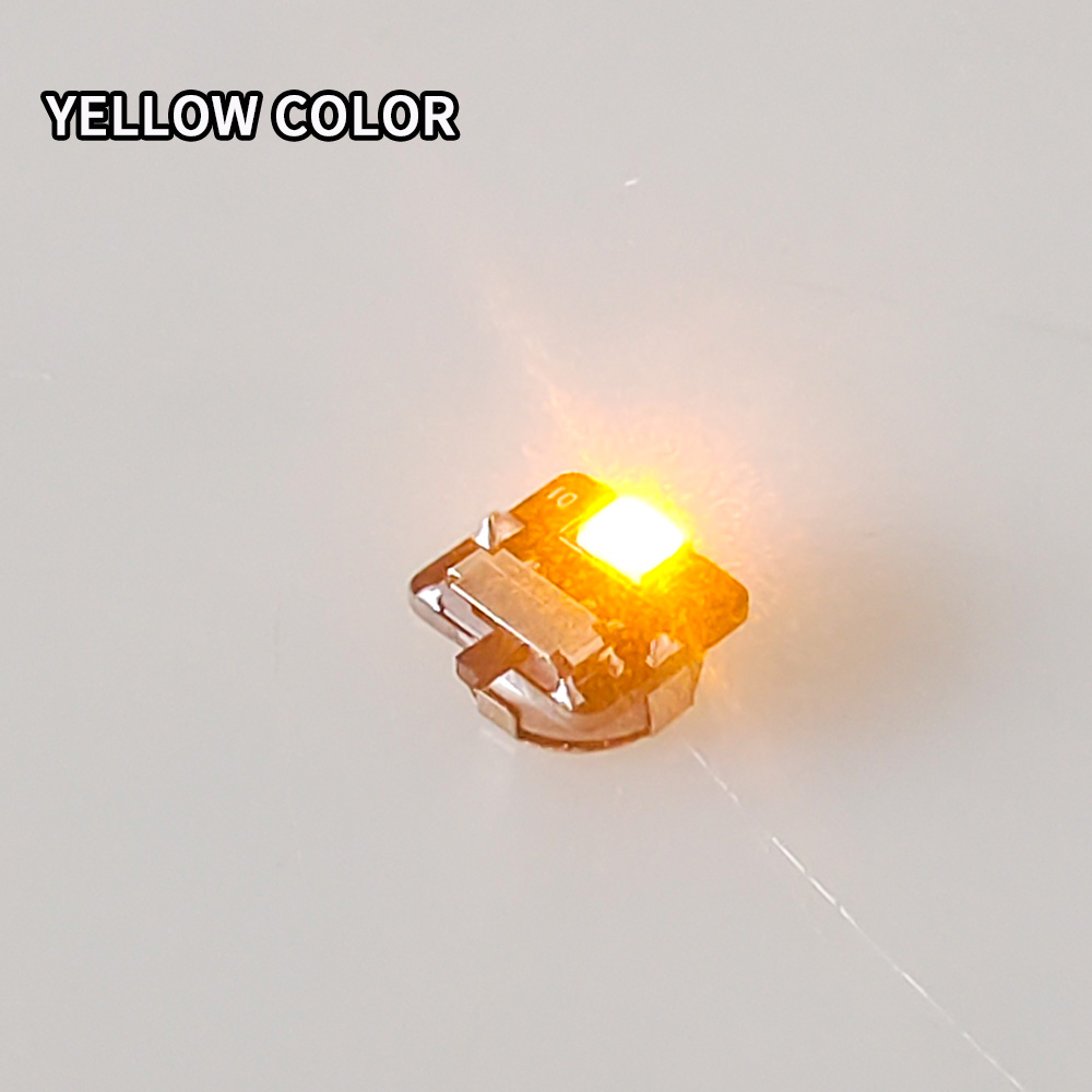 1 st mini superljusbrytare kontrolllampa led enstaka lampor modell gör-det-själv trådlös belysningsmaterial diorama kit: Grå