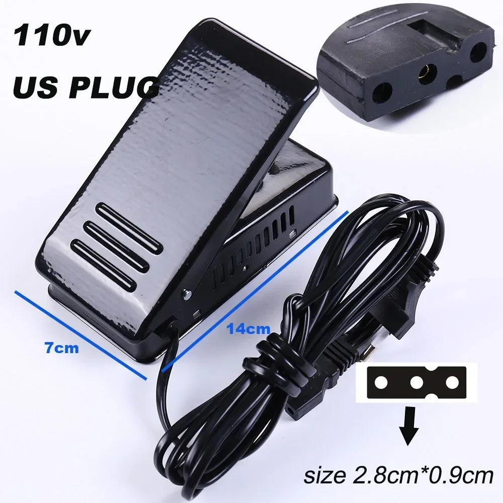 Fotpedal symaskinsbrytare strömsladd hastighetsjusterare motortillbehör styrning elektrisk för brother singer del: Kaki