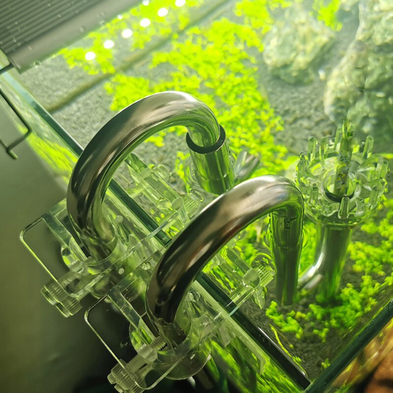 ZRDR filtro per acquario filtro esterno in acciaio inossidabile scarico uscita uscita schiumatoio acqua rimuovere il tubo del giglio del film dell'olio