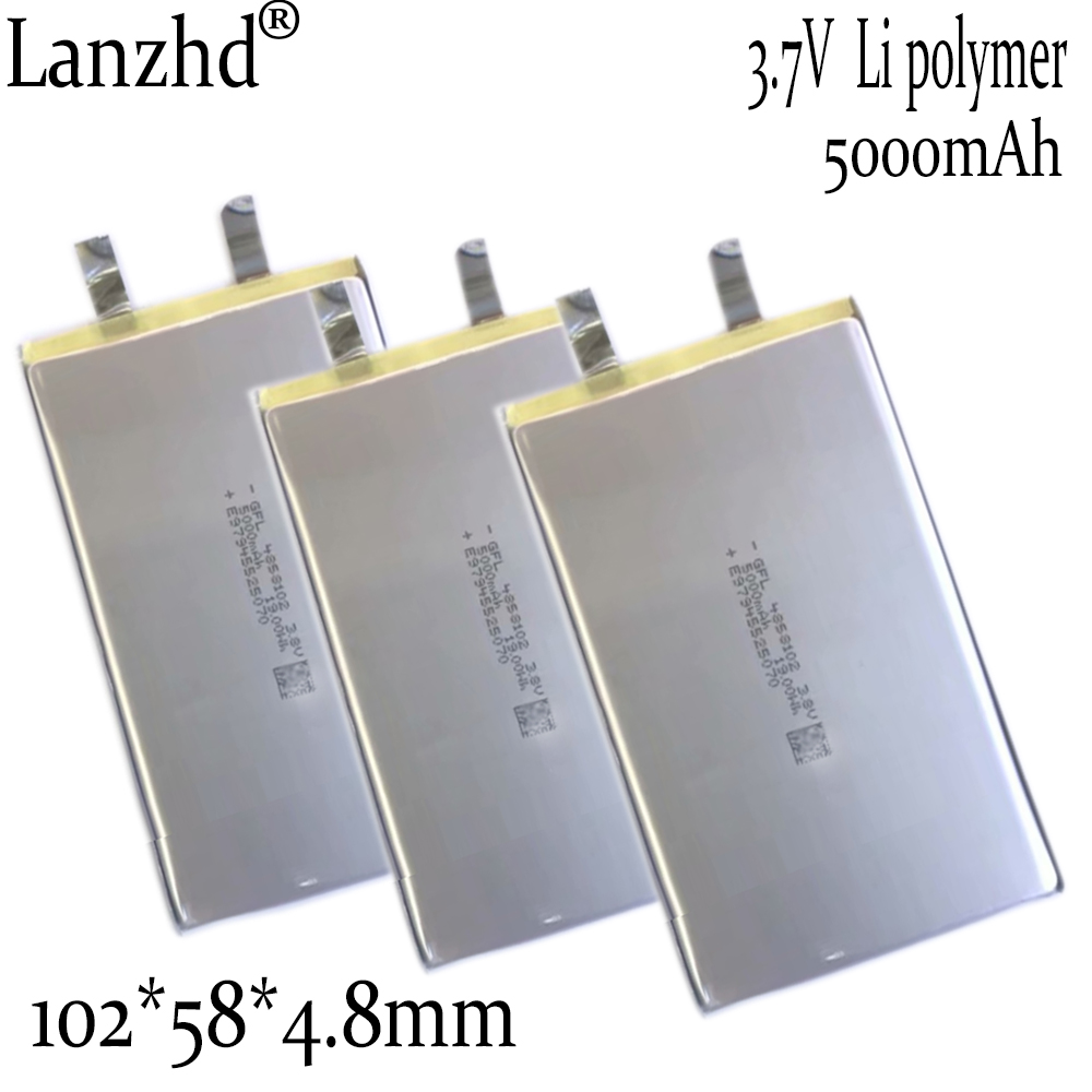1-10 sztuk DIY baterie 3.7V Li bateria litowo-polimerowa 4858102 5000mAh do Tablet komputer zasilanie mobilne nadzoru medycznego,