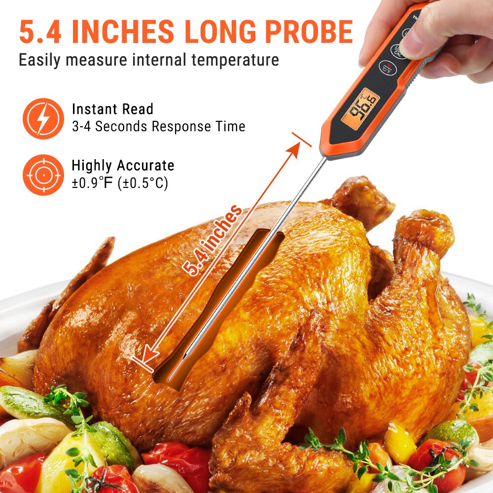 ThermoPro TP15H Digital Instant Read KItchen Cooking Thermometer BBQ Meat Thermometer Waterproof Oven Grill Thermometer