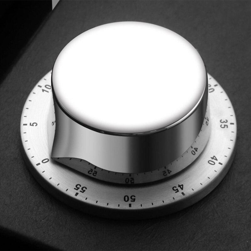 Magnetic Kitchen Timer Mechanical Alarm Clock Timer Retro Stainless Steel Time Cooking Food Tools Home Countdown Gadget