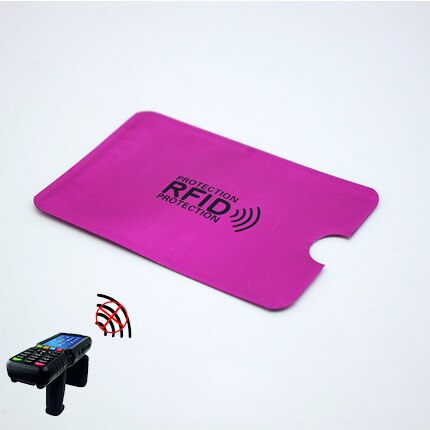 5pc Anti Rfid Wallet Blocking Reader Lock Card Holder Id Bank Card Case Protection Aluminium Metal Smart Anti-theft Credit Cards: 3