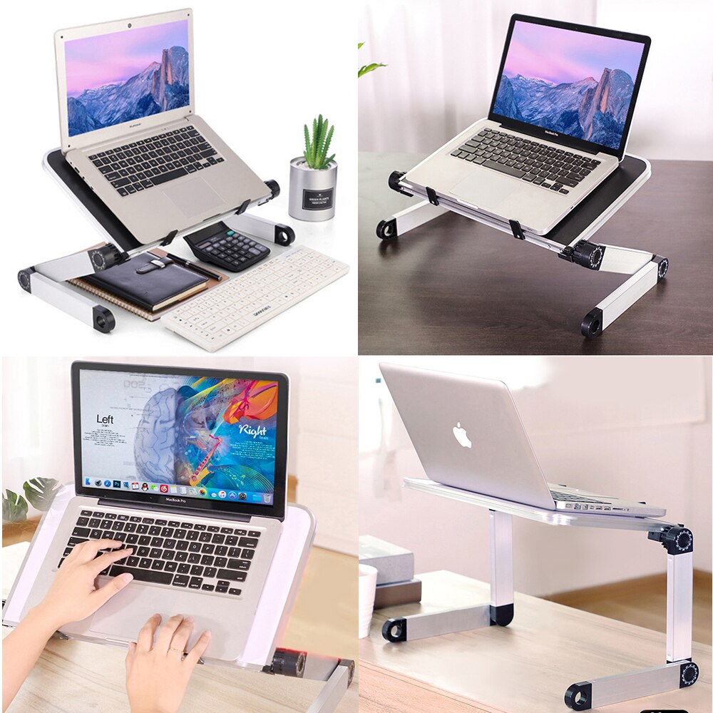 Adjustable Ergonomic Laptop Stand Laptop Desk for Bed Living Room Book Stand-360 Degree Adjustable Computer Table
