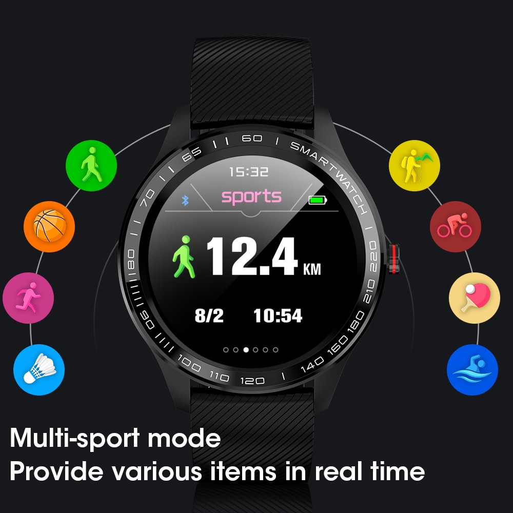 Micowear L9 Smart Uhr EKG Herz Rate Telefon Erinnerung Full Touch Smartwatch IP68 Wasserdichte Uhr für Männer für Android und IOS