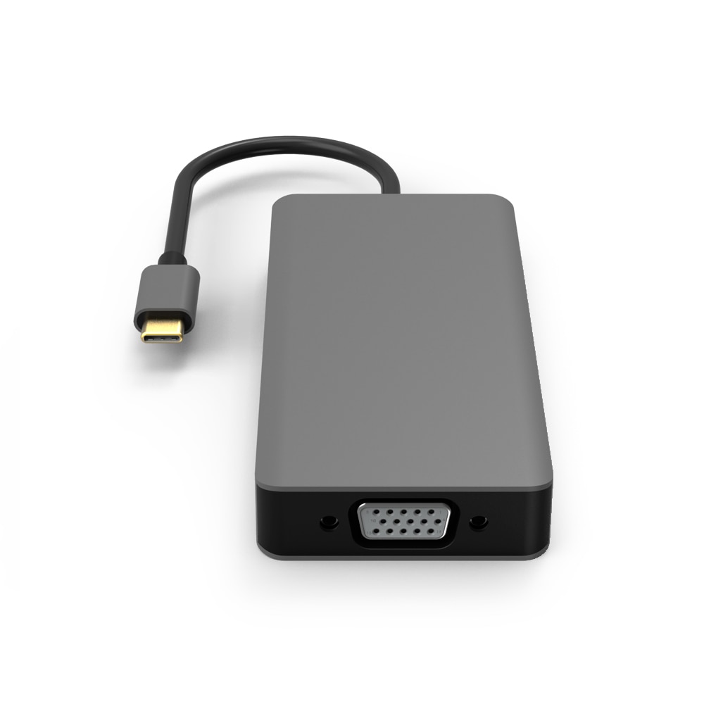 Puerto Thunderbolt 3, USB HUB tipo C a HDMI VGA USB 3,0 + SD TF, convertidor de tarjeta para Apple Mac Samsung S9 Macbook Pro USB C HUB