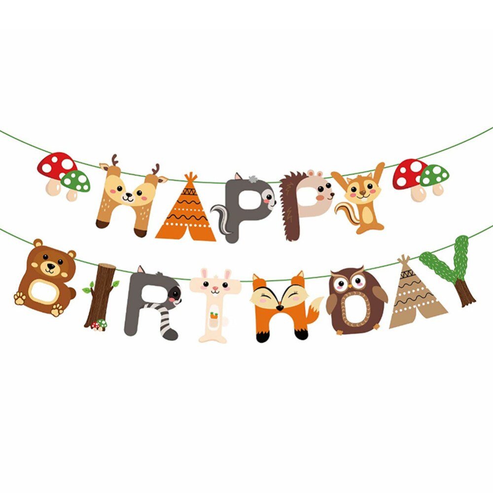 35-teiliges Dschungel-Tier Geburtstagsdeko - Niedliche Tier-Figuren Zum Aufstellen