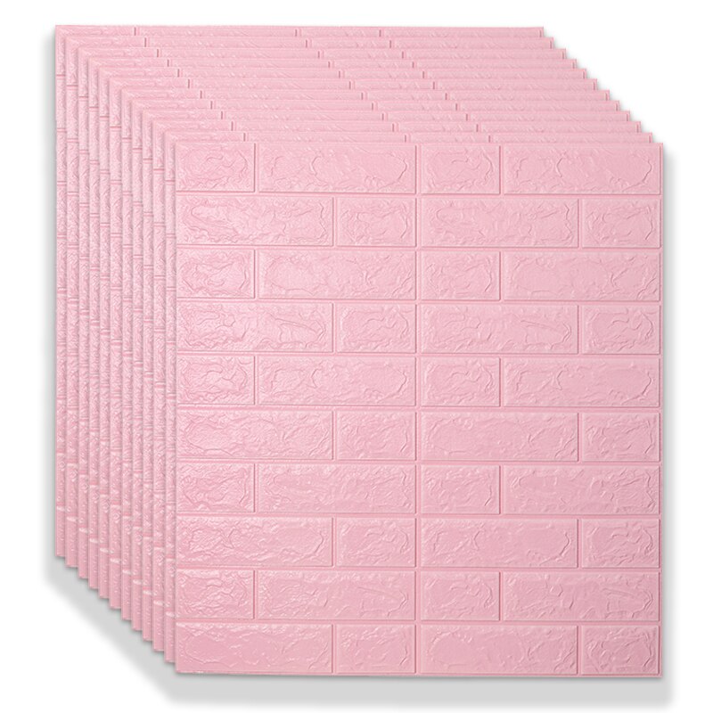 3D Wall Stickers Self-adhesive Brick Panels Living Room Decoration Bedroom Decor Waterproof Wallpaper Kitchen TV Backdrop Home: 4