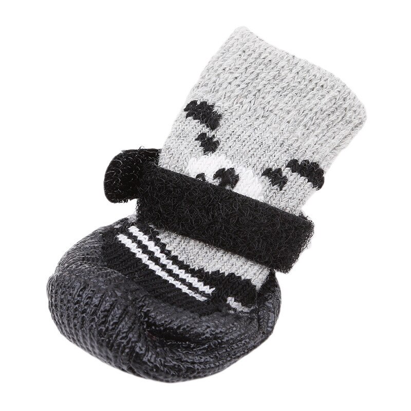 4 Stks/set Sml Size Katoen Hond Schoenen Waterdicht Antislip Hond Regen Snowboots Sokken Schoeisel voor Puppy Kleine Katten Honden