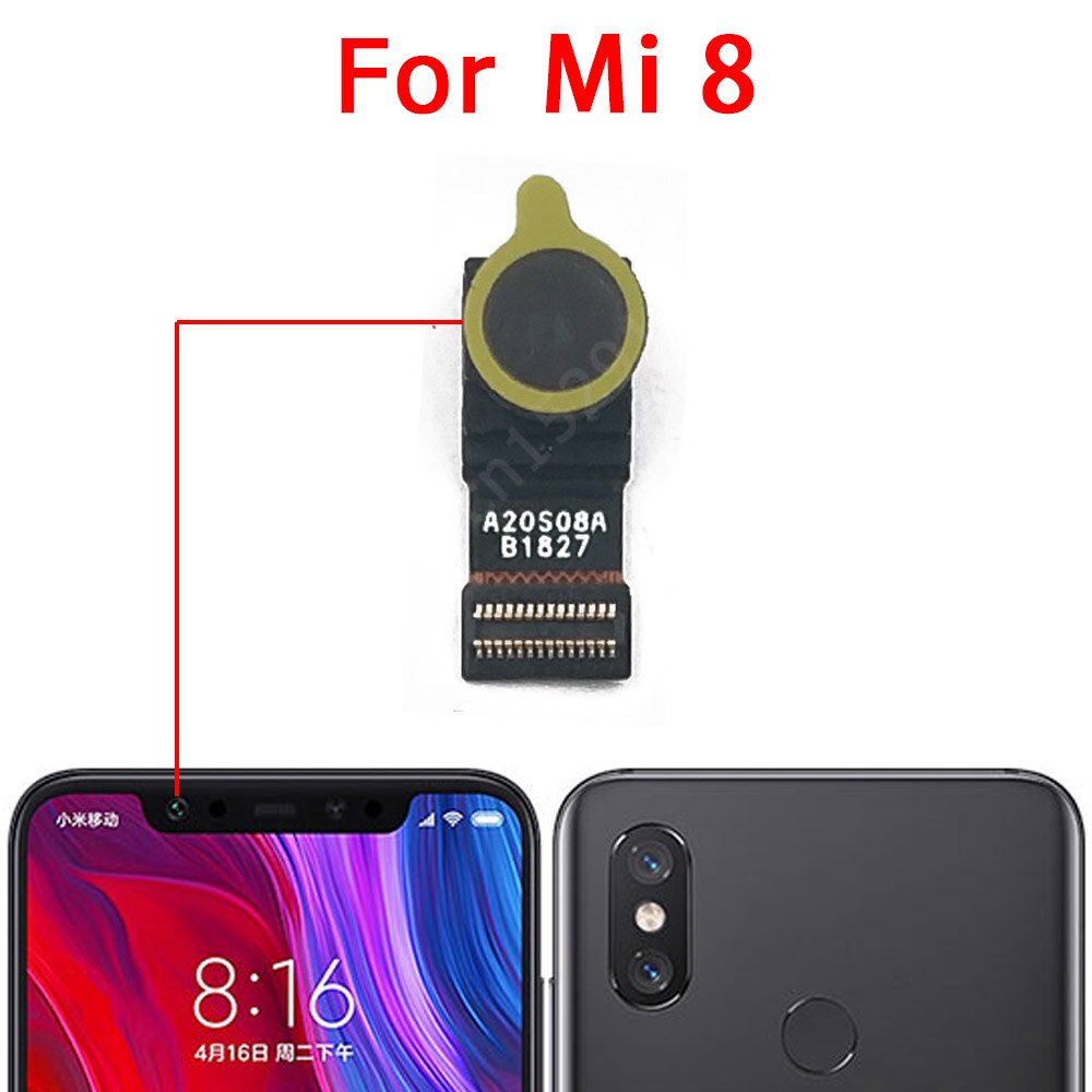 Cámara Frontal trasera Original para Xiaomi Mi 8 Lite Mi8 SE, módulo de cámara trasera, reparación flexible, piezas de repuesto: Mi 8 Front