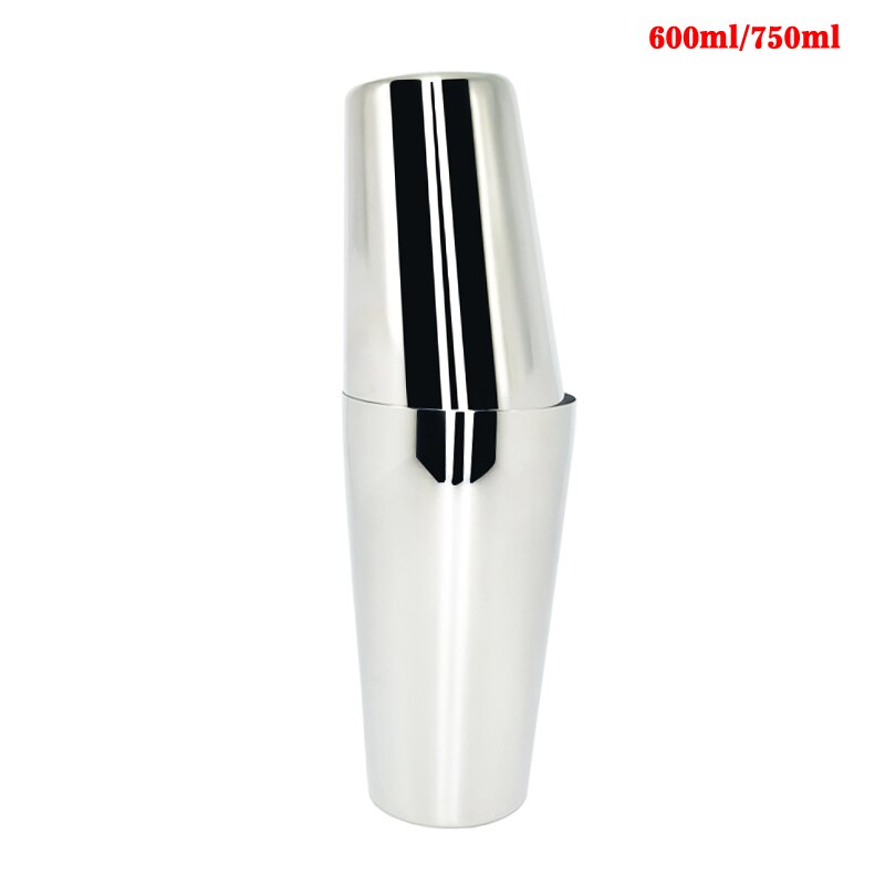 450/600/750ml cocktail shaker set 1-12 delar barware kit rostfritt stål martini shaker med stativ + drink recept, tång kork: 750 600ml kopp