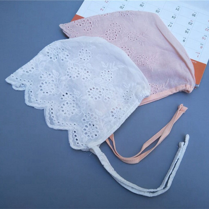 Bnaturalwell bebé vintage encaje bonnet niñas sombrero neutral niños niñas foto prop niños algodón verano sombrero H201D