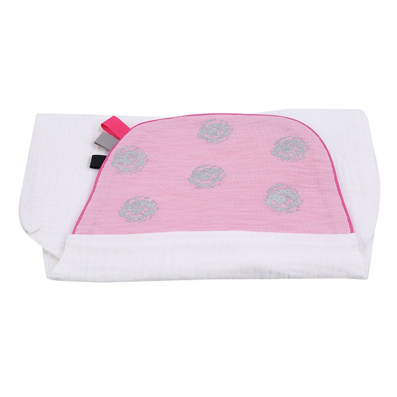 Katoenen Baby Wicking Handdoek Absorberen Zweet Terug Handdoek Transpiratie Doekjes Herbruikbare Leuke Printing Baby Handdoek: pink