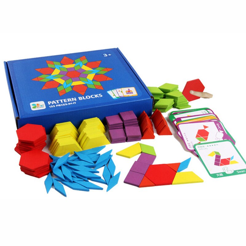 Rompecabezas de madera colorido para niños, juego , entrenamiento del cerebro, juego educativo inteligente, , 155 Uds.