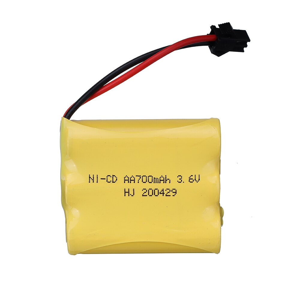 700MAH NICD Battery 2.4V/ 3.6V/ 4.8V/ 6V/ 7.2V battery for RC Toys Cars Trucks Tank 700mah nicd Replaceable Battery with SM plug: 3.6v-700mAh