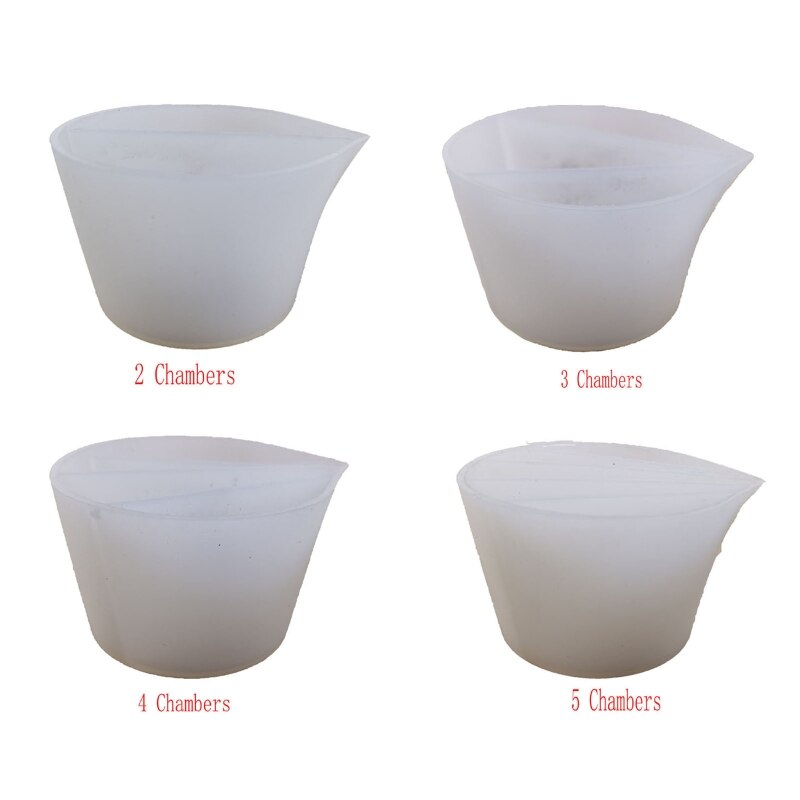 4Pcs/1 Pc Clear Silicone Epoxy Resin Mixing Cups Distribution Measuring Cup DIY Epoxy Resin Tools for Jewelry Making Hobby Craft