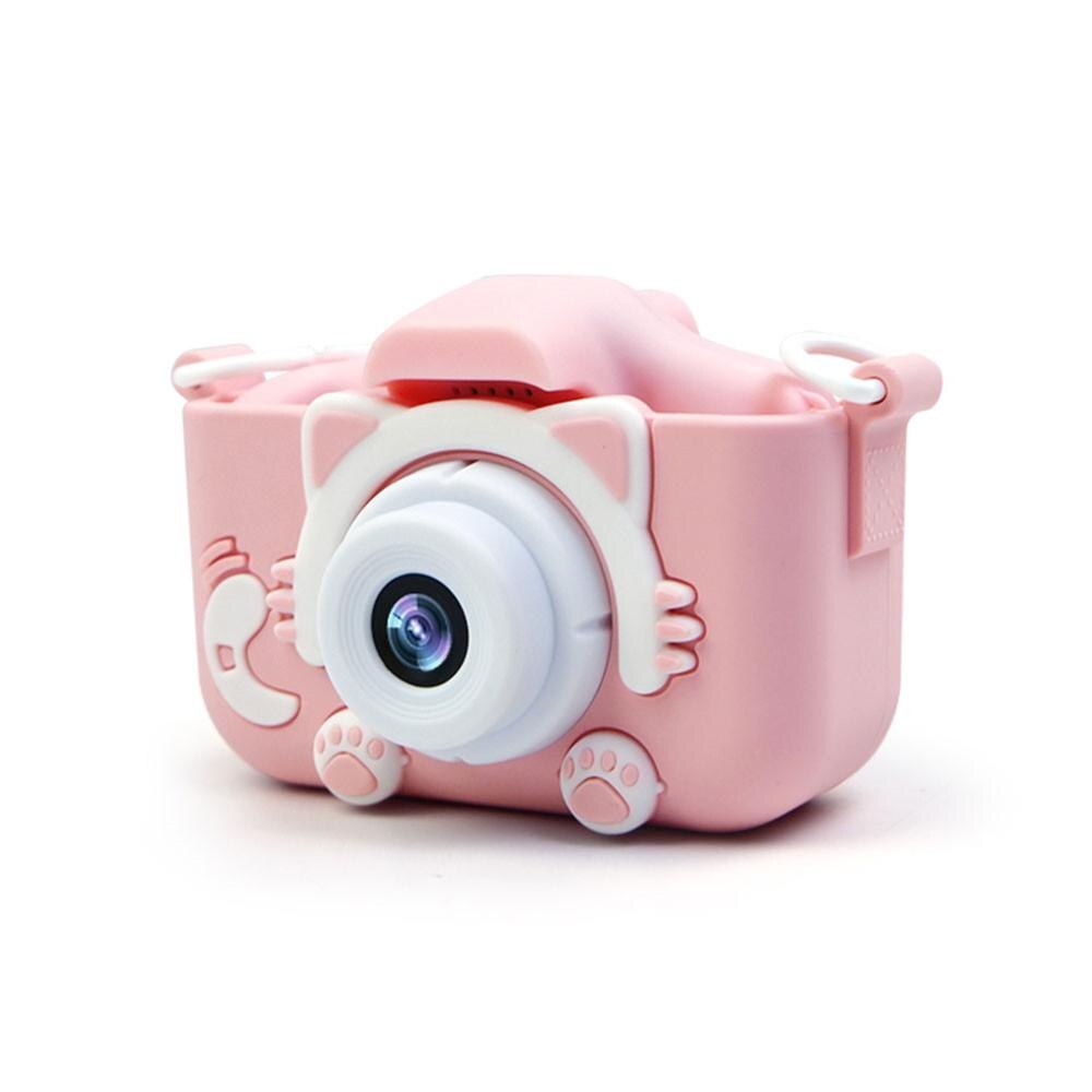 X5s 2.0 '' 20mp mini børnekamera ips skærm  hd 1080p børn digitalt fotokamera legetøj med 600 mah lithium batteri jul: X5s lyserøde