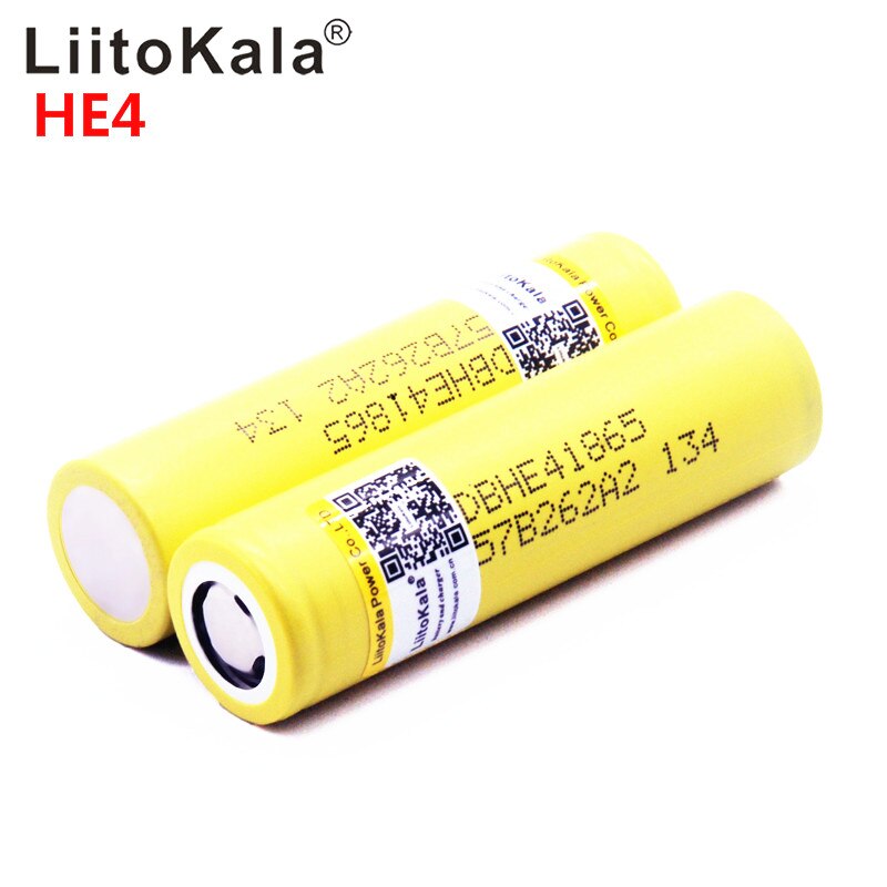 100% Originele Liitokala Voor HE4 18650 2500 Mah 20A 18650 Li-Ion Oplaadbare Batterij Power Veilige Batterij Voor Ecig/Scooter