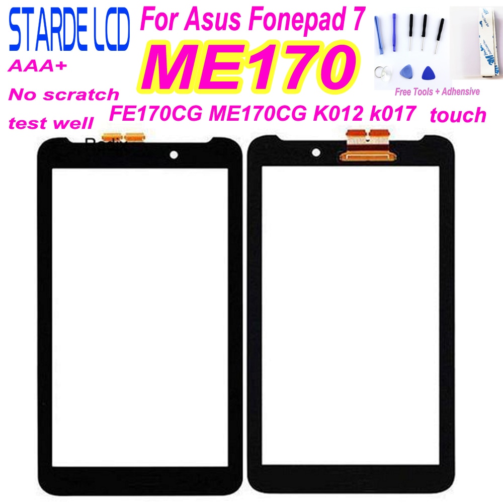 For Asus Fonepad 7 ME170 FE170CG ME170CG K012 k017 Digitizer Touch Screen Panel Sensor Glass Replacement without LCD Display Too