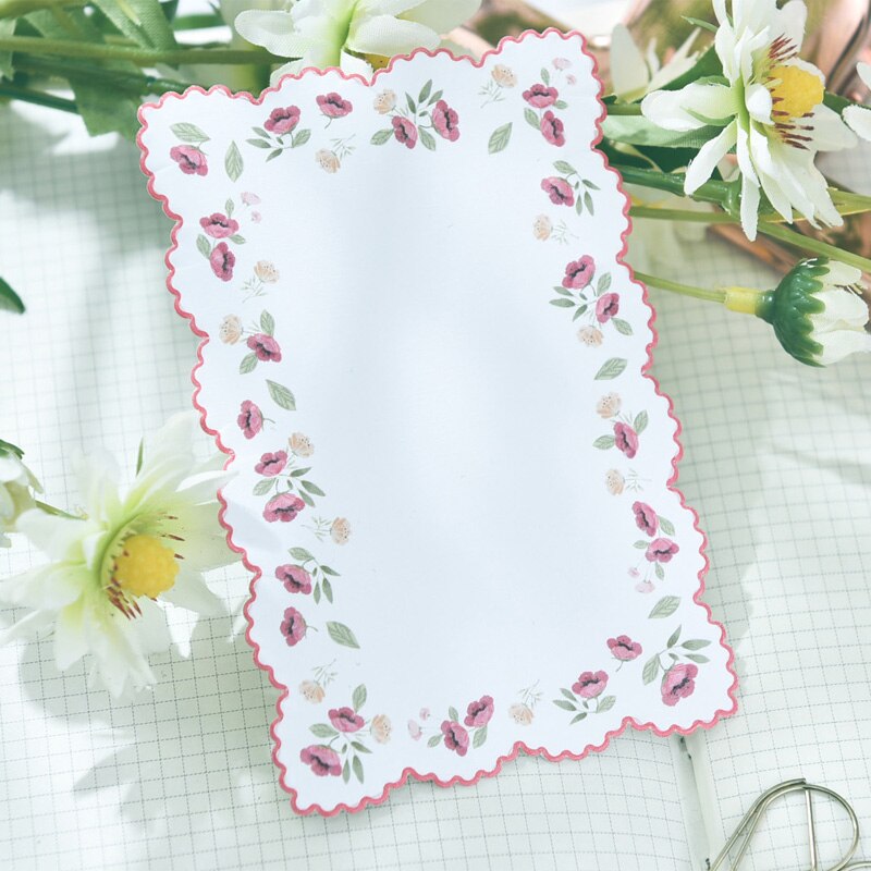 8 stk farge blonder bokmerke papir rose kirsebær kant blomst søppeldagbok dagbok planlegger scrapbooking diy håndverkspapir