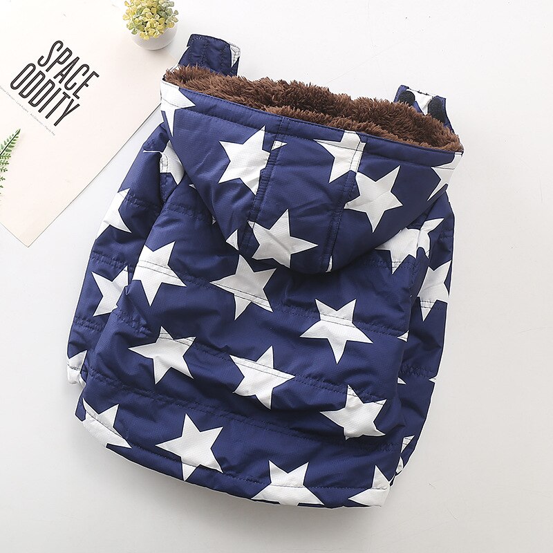 Iyeal Kids Jongens Jassen Winter Kind Jassen Peuter Dikke Fleece Voering Warm Hooded Jas Voor Kids Kinderkleding Bovenkleding