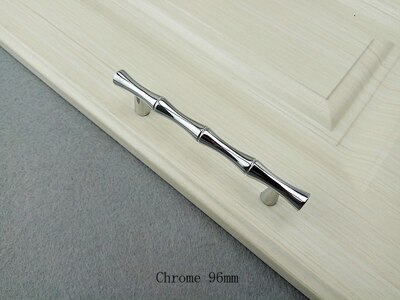 Bambus-Stil Griff für Möbelbeschläge Chrom Bronze- Griff Küchenschränke Tür Schublade Knopf Kleiderschrank Schrank Griff zieht: Gelb