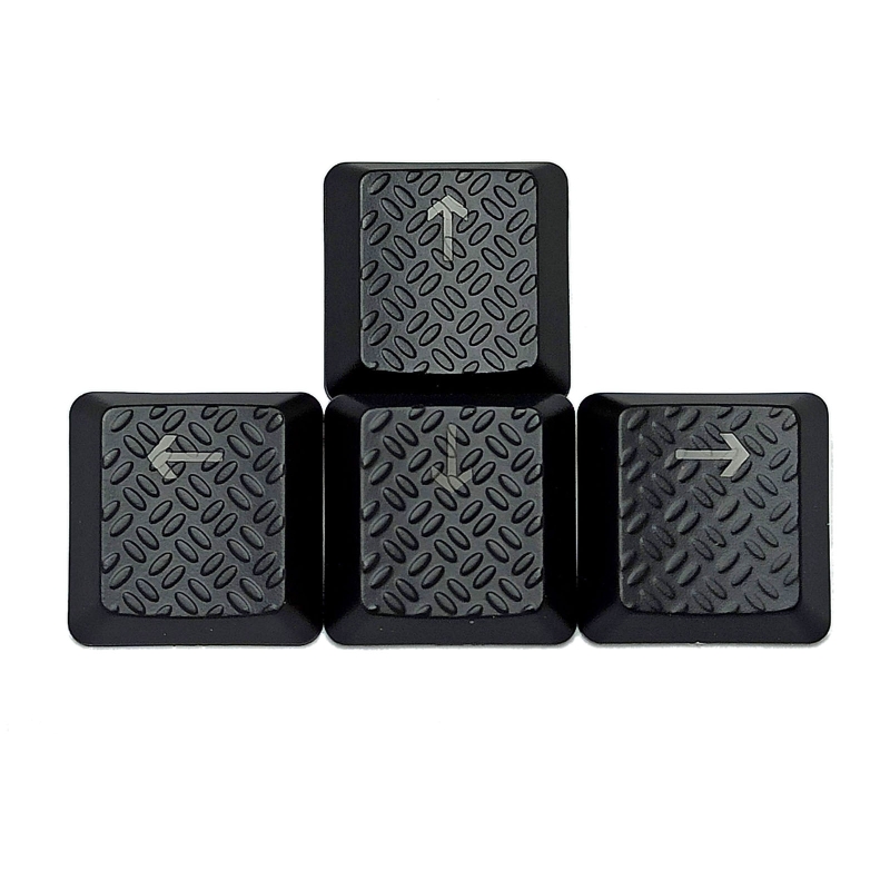 4pcs Gaming Keycaps Durable ABS Keycap OEM Profile Non-slip Cover Translucent Key for logitech G913 G915 G813 G815: B-BK